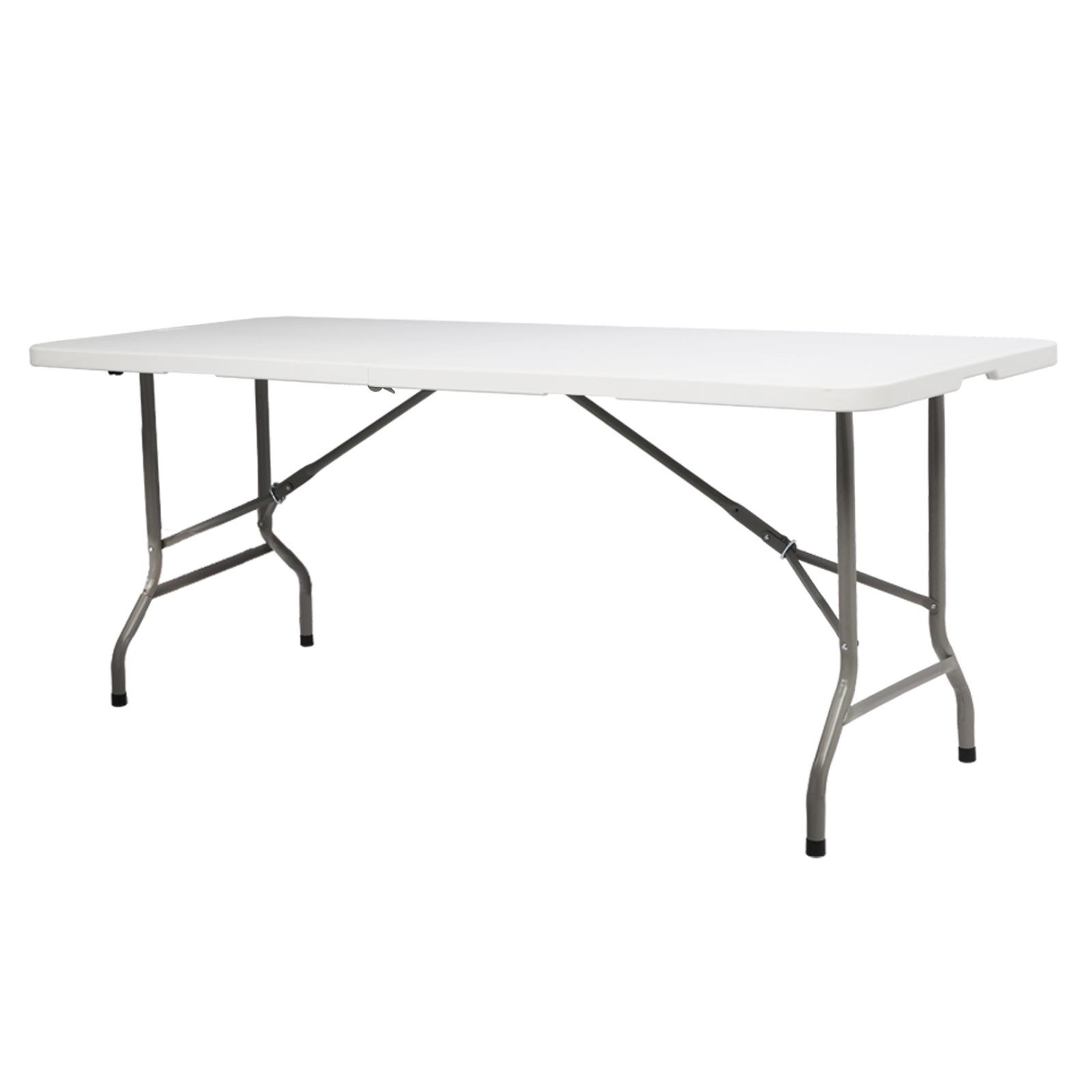 Lightweight Plastic Folding Rectangular Table For Outdoor Lounging - Image 7