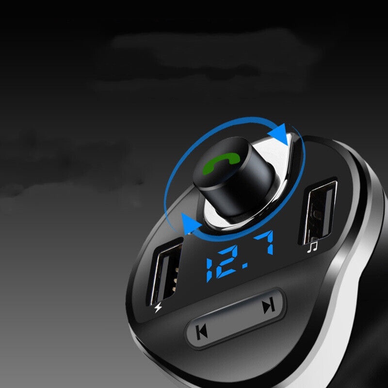 Car Bluetooth T20 Hands-free FM Transmitter MP3 Player Phone Charger - Image 2