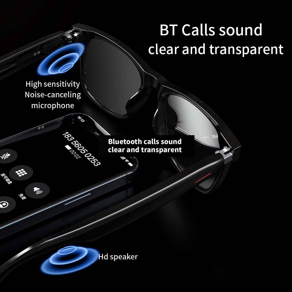 SENBONO E13 Smart Glasses Outdoor Smart Sport Hands-Free Call Music Headphone Anti-Blue Eyeglasses Wireless BT Voice Sunglasses - Image 6