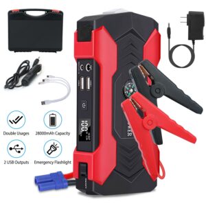 1Pc 4-in-1 Cordless Car Vacuum & Tire Inflator – 150PSI, LED Light, Digital Display