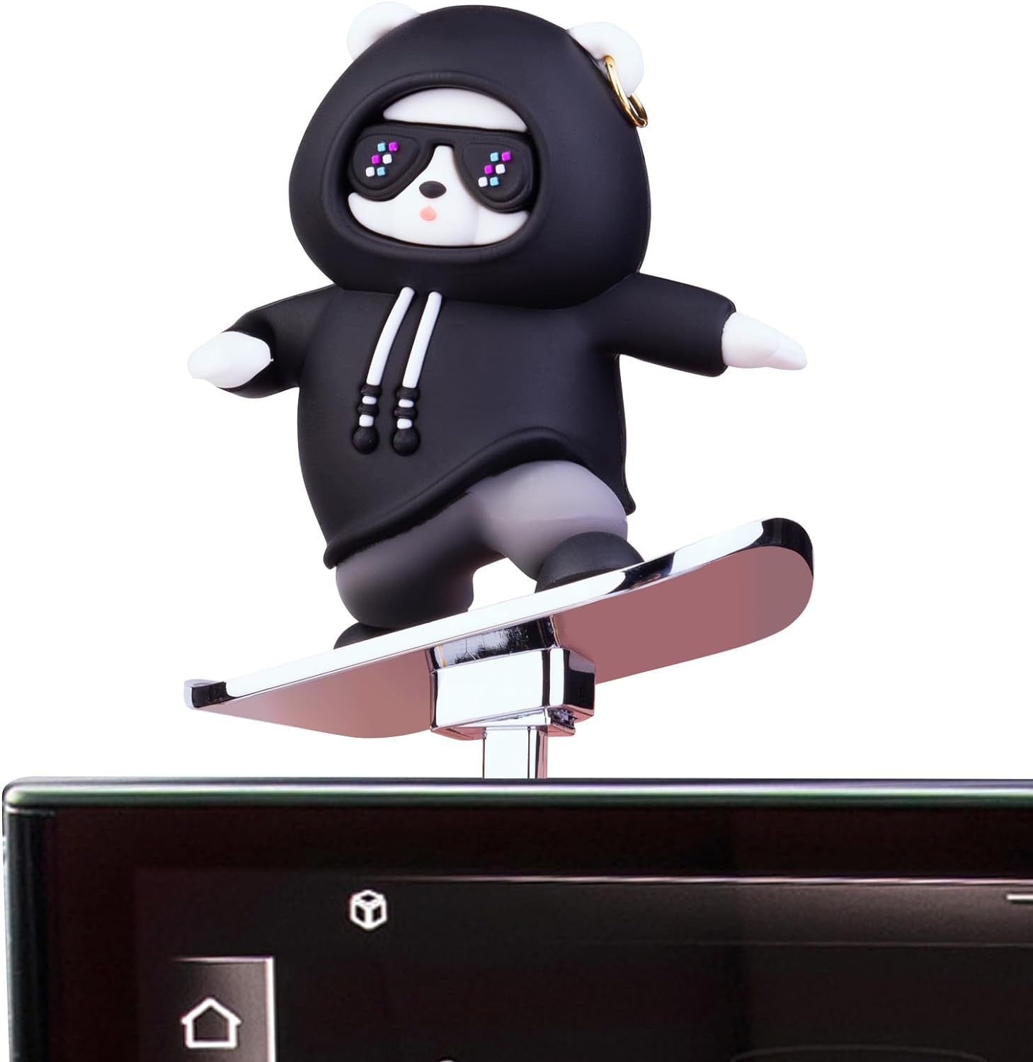 Skateboarding Bear Car Ornament – High-Temp Resistant, Exquisite Craftsmanship - Image 10
