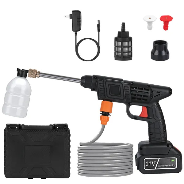 Cordless Pressure Washer 400PSI – 21V 1200mAh Battery, Foam Bottle & Nozzle for Car Cleaning - Image 5
